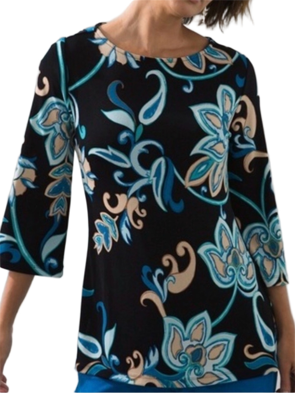 08. WOMENS CHICO’S TRAVELERS 3/XL DETAIL TOP